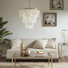 Isla Layered Capiz Chandelier