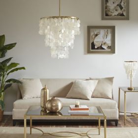 Isla Layered Capiz Chandelier