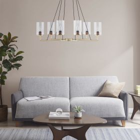 Trenton 6-Light Chandelier with Cylinder Glass Shades