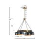 Abbott 4-Light Metal Shade Chandelier