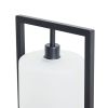 Kittery Metal Table Lamp with Glass Drum Shade