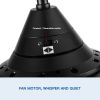 YUHAO 71" Integrated LED Lighting Ceiling Fan with 9 Wood Grain Blade