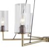 Trenton 6-Light Chandelier with Cylinder Glass Shades