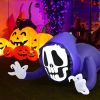 4 Feet Halloween Inflatable Ghost with Built-in LED Lights