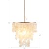 Isla Layered Capiz Chandelier
