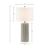 Glendale Ribbed Ceramic Table Lamp