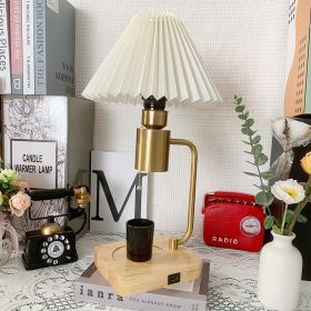 Wax Melting Lamp Lighting Function Dual-use (Option: British Standard 220V-Wooden Base USB Charging)