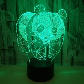 LED stereo night light (Option: Black-Touch)