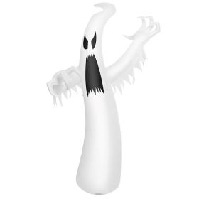 Holiday Backyard Decor Halloween Inflatable Horror Ghost  W/LED Lights (Color: White)