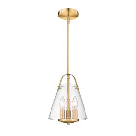 3 - Light Single Cone Pendant (Color: Gold)