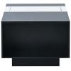 LED Coffee Table with Storage, Modern Center Table with Open Display Shelf, Accent Furniture with LED Lights for Living Room