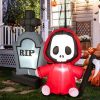 Holiday Backyard Decor Halloween Inflatable Horror Ghost  W/LED Lights