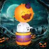 Holiday Backyard Decor Halloween Inflatable Horror Ghost  W/LED Lights
