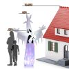 Holiday Backyard Decor Halloween Inflatable Horror Ghost  W/LED Lights