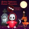 Holiday Backyard Decor Halloween Inflatable Horror Ghost  W/LED Lights