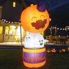 Holiday Backyard Decor Halloween Inflatable Horror Ghost  W/LED Lights