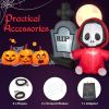 Holiday Backyard Decor Halloween Inflatable Horror Ghost  W/LED Lights